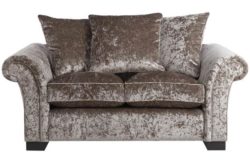 HOME Glitz Regular Fabric Sofa - Mink